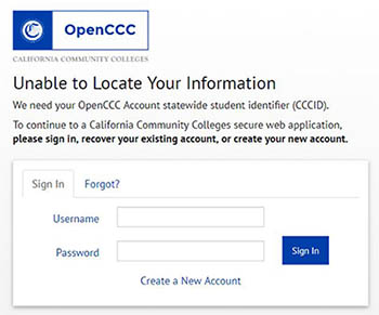 image of OpenCCC page