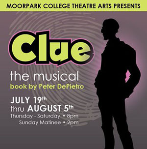 Moorpark College Theatre Arts Presents: CLUE The Musical Moorpark College Theatre Arts Presents: CLUE The Musical