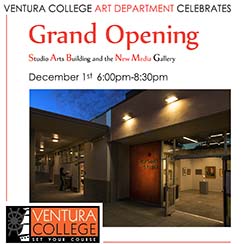 Grand Opening New Media Gallery image of flyer for the Grand Opening New Media Gallery