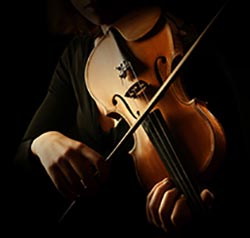 Ventura College Symphony Orchestra: Miriam Schwab Memorial Concert photo of violin player