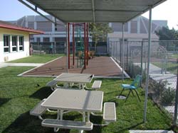 Photo of another view of exterior of Child Development Cente