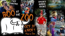 Boo at the Zoo! Family-Friendly Halloween Event at Moorpark College image of flyer for the Boo at the Zoo! Family-Friendly Halloween Event at Moorpark College