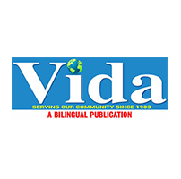 Vida Logo, with Text that Reads: Serving our community since 1983. A Bilingual Publication