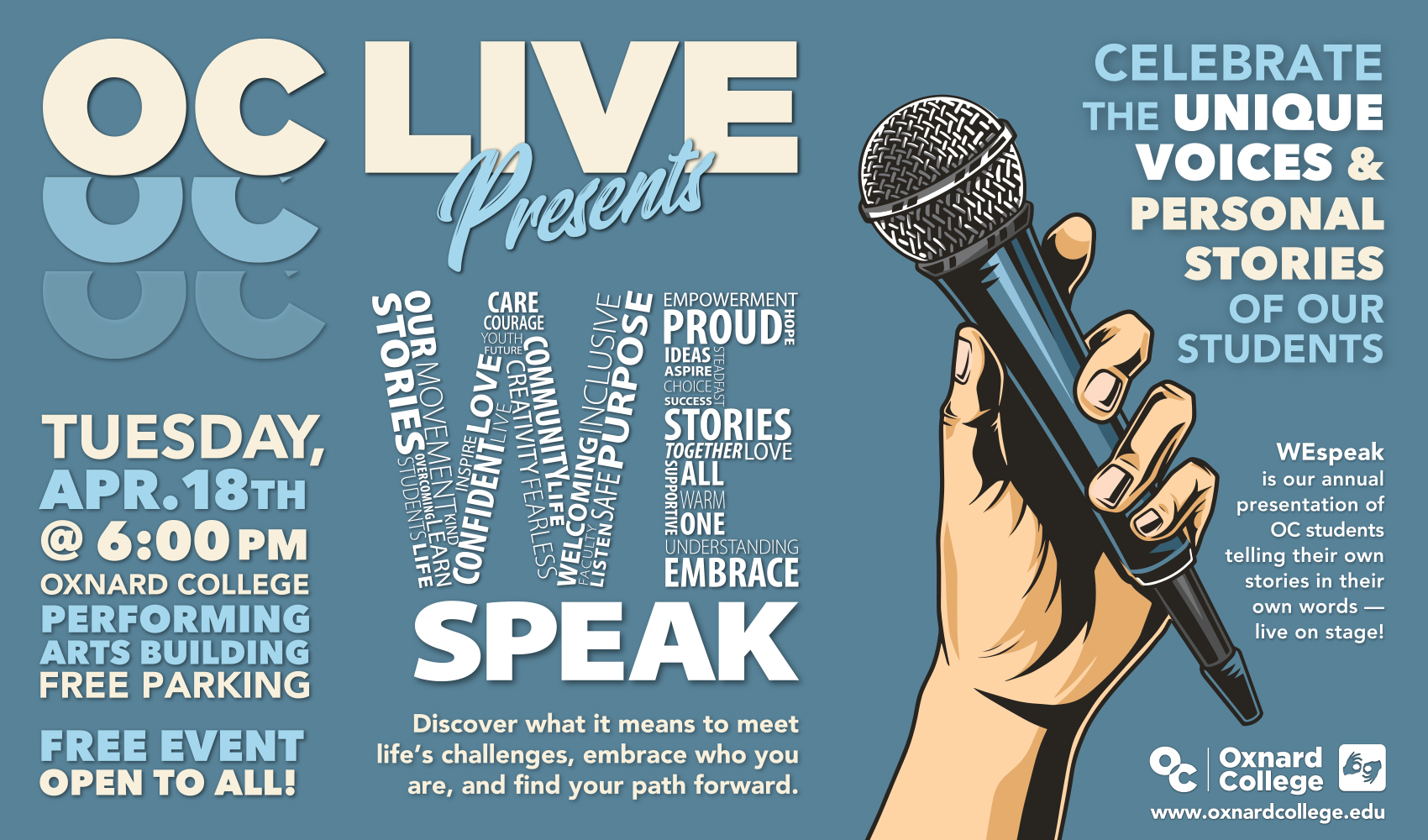 OC LIVE Presents “WEspeak”