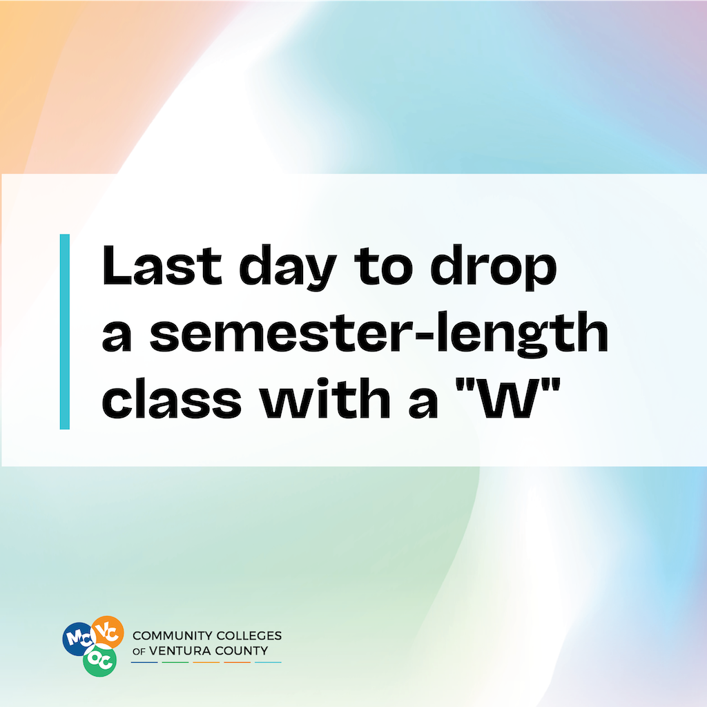 Colorful Background with text &amp;quot;Last day to drop a semes