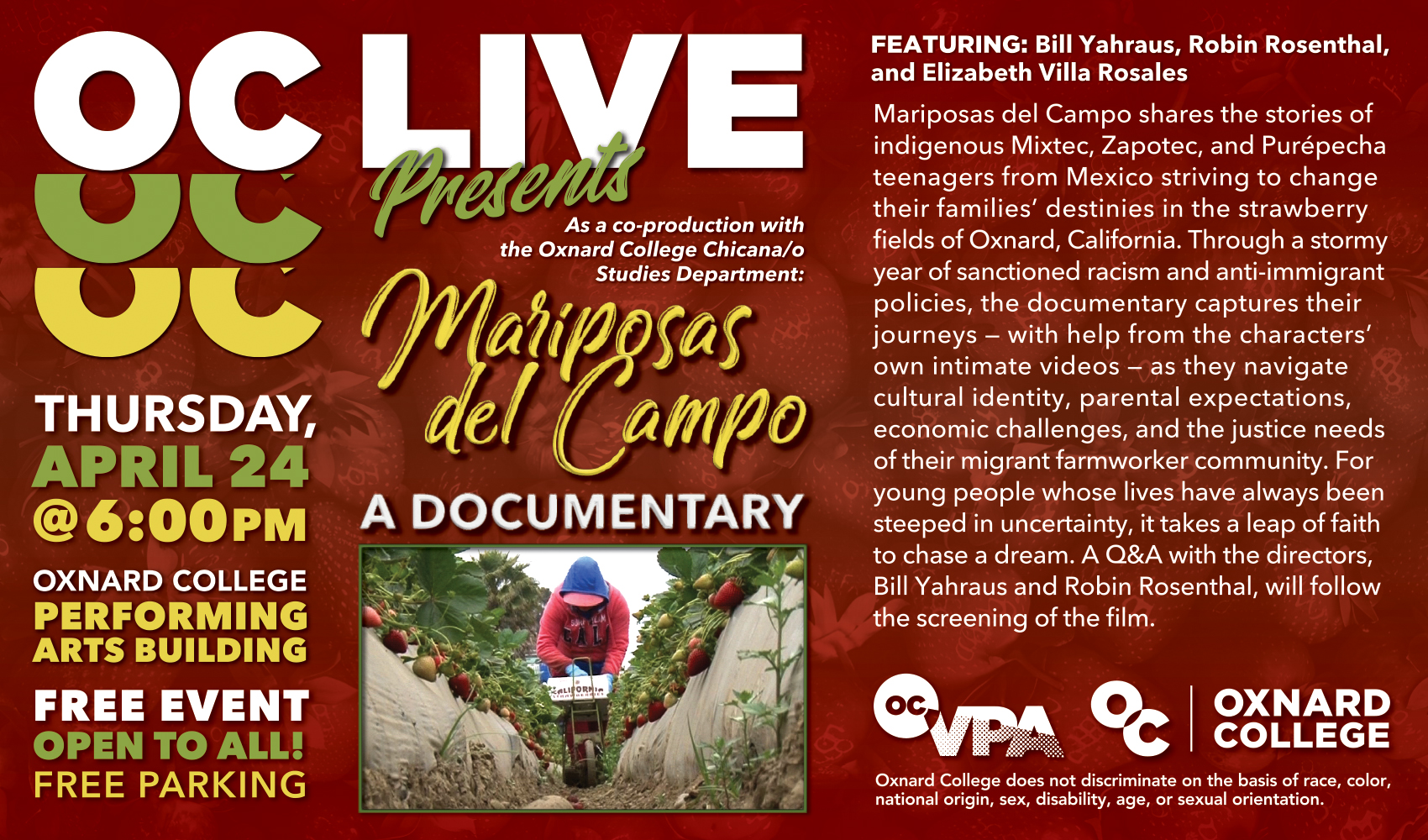 OC LIVE: Mariposas del Campo – A Documentary