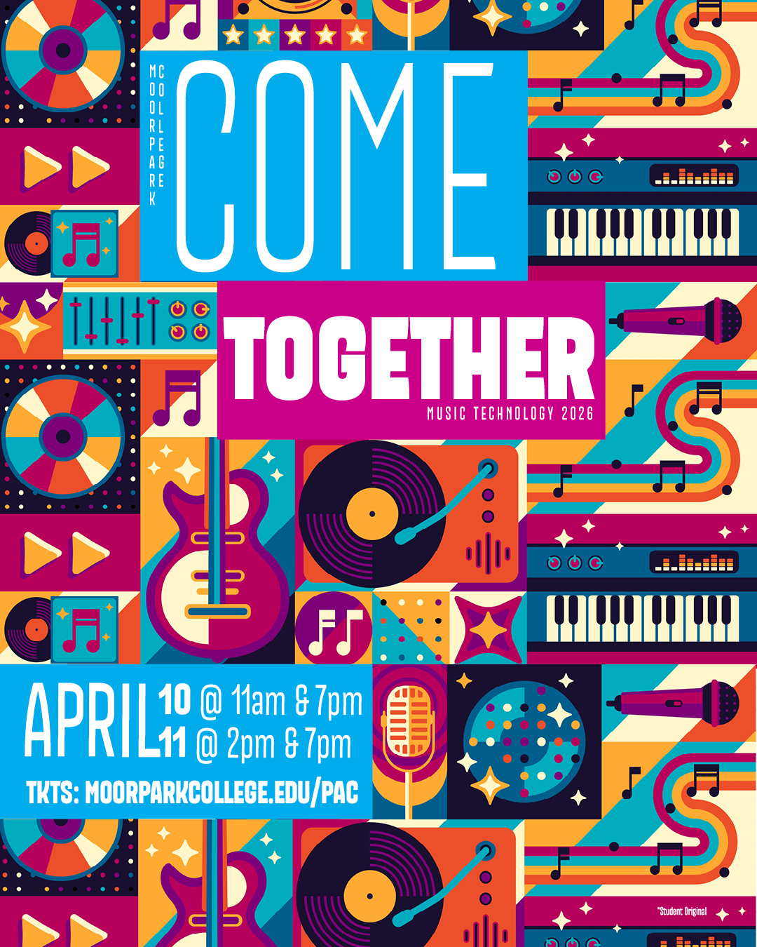 Come Together on musical background