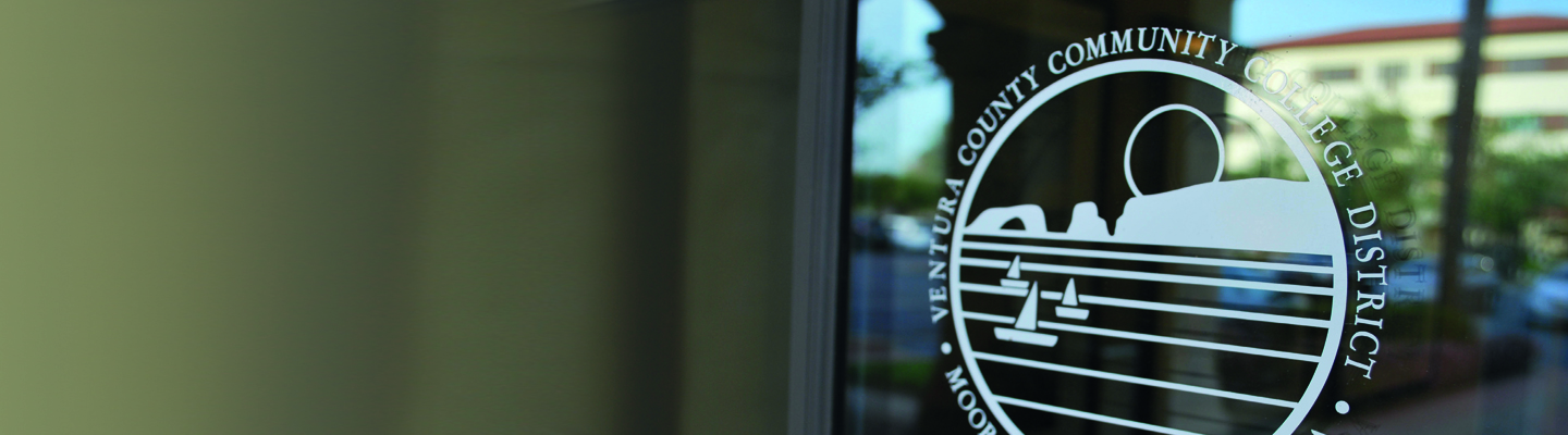 VCCCD logo on door