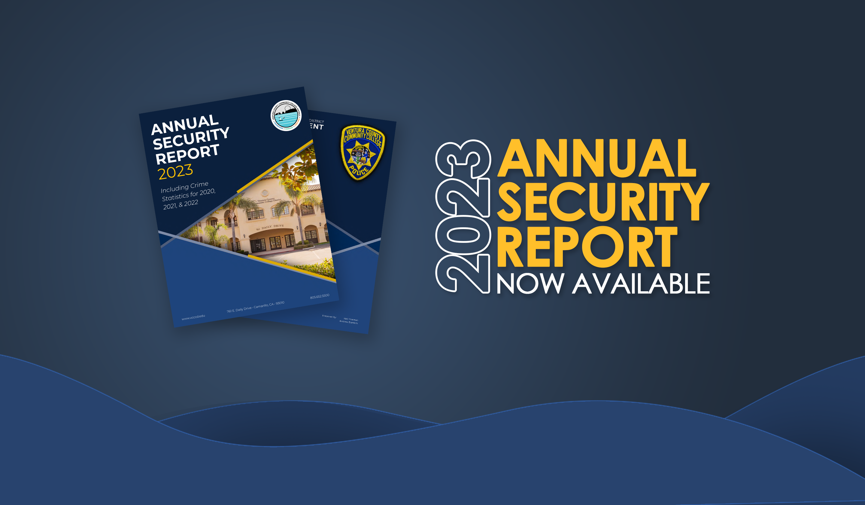 Imagine of the VCCCD 2023 Annual Security Report covers