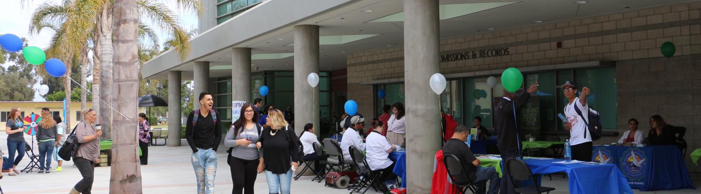 OC students walk near student services