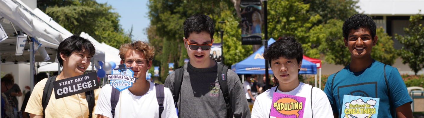 moorpark college students at welcome event