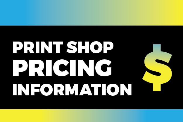 print shop pricing information
