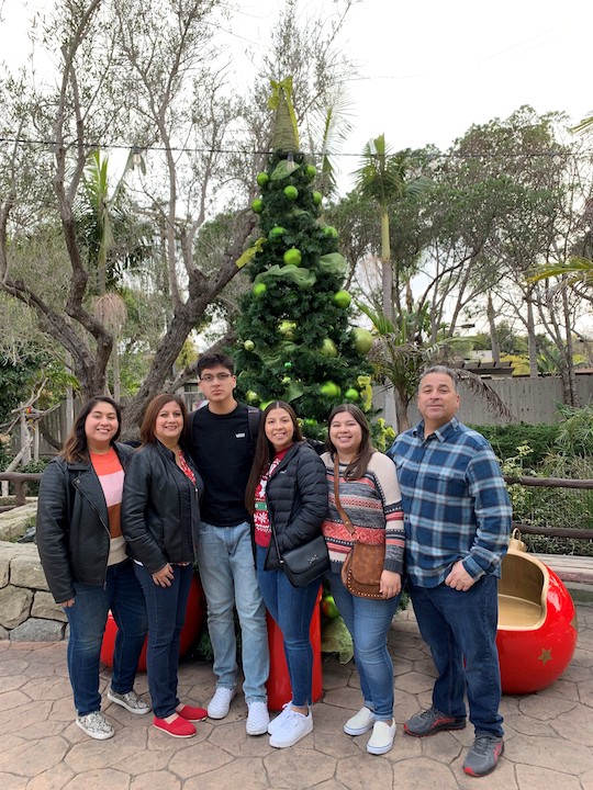 Alma Rodriguez and family at the Santa Barbara Zoo