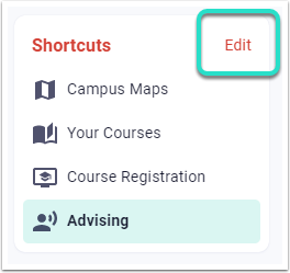 Shortcuts, Edit