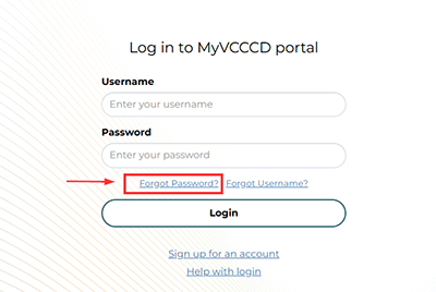 portal login-forgot password link