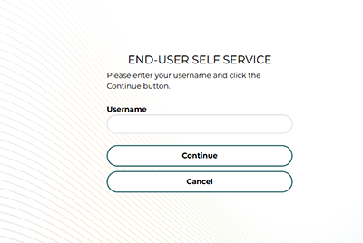 Portal end-user self-service