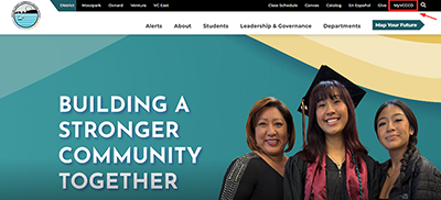 www.vcccd.edu homepage