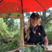 Mara and the skink at America's Teaching Zoo