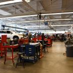 Photograph of students in a Ventura College Automotive Career Education class 