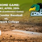 Men’s Baseball: OC Condors (Home Game) vs. Moorpark College 