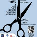  Black scissors on light blue background