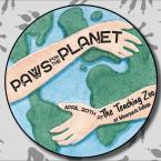 Paws for the Planet type on Arms Hugging Planet earth