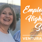 Alma Rodriguez and text that reads: Employee Highlight Series Ventura College