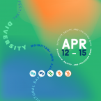 Decorative graphic with text that reads: Diversity, Equity and Inclusion Week APR 12 - 15