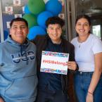 OC students with #HSIBelong sign