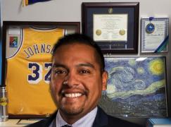 Luis Gonzalez in his office in LS-Building