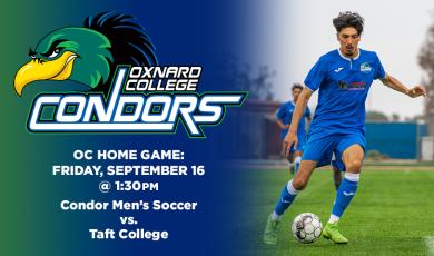 OC Men’s Soccer (Home Game) vs. Taft College