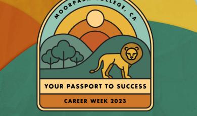 Career Expo Illustration with Lion