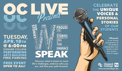 OC LIVE Presents “WEspeak” OC LIVE Presents “WEspeak”