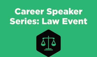 green background with white text reading Career Speaker Seri
