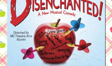 Disenchanted! Red apple with darts and writing on it. Disenchanted! Red apple with darts and writing on it.