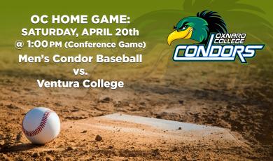 Men’s Baseball: OC Condors (Home Game) vs. Ventura College –