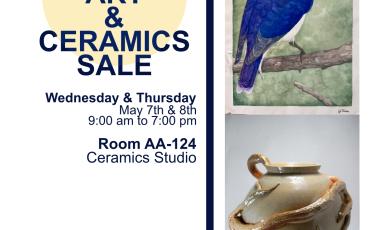 Student art and ceramics sale