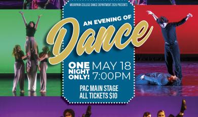 evening of Dance. 4 images of dancers