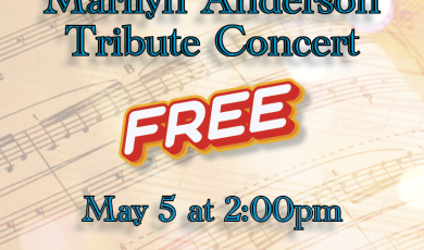 Marilyn Anderson Tribute Concert May 5 at 2pm