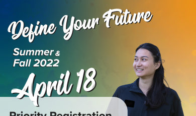 Summer and Fall 2022 Priority Registration for Special Populations April 18