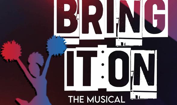 Illustration of a cheerleader with text &quot;Bring It On Th