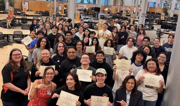 Ventura College Stan Weisel Tutoring Center staff and newly 