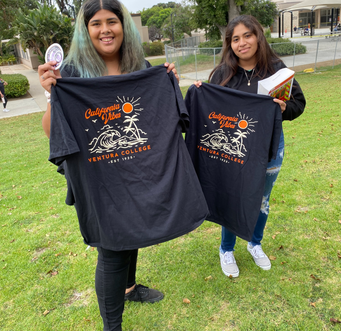 Two Students at the VC Welcome Back Event