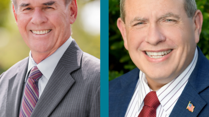Stan Mantooth and Joe Piechowski smiling.