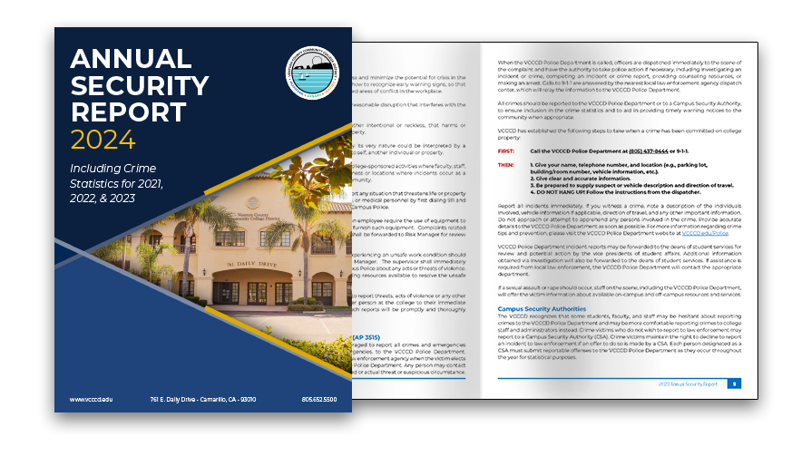 Graphic of the 2024 Annual Secuirty Report Cover