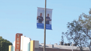 Light pole banners on Oxnard Boulevard in Oxnard featuring t Light pole banners on Oxnard Boulevard in Oxnard featuring t