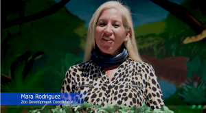 Screenshot from video of Mara Rodriguez, Zoo Development Coo