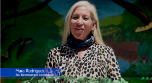 Screenshot from video of Mara Rodriguez, Zoo Development Coo Screenshot from video of Mara Rodriguez, Zoo Development Coo