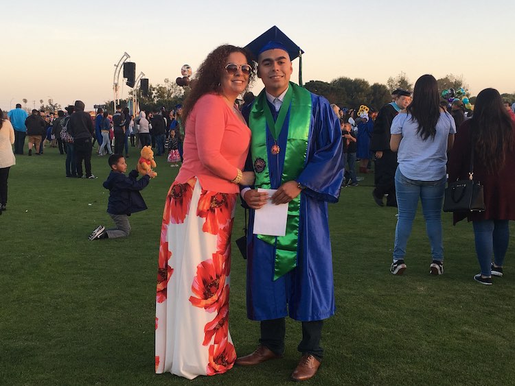 Oxnard College alumn Angel Garcia at his OC Graduation.